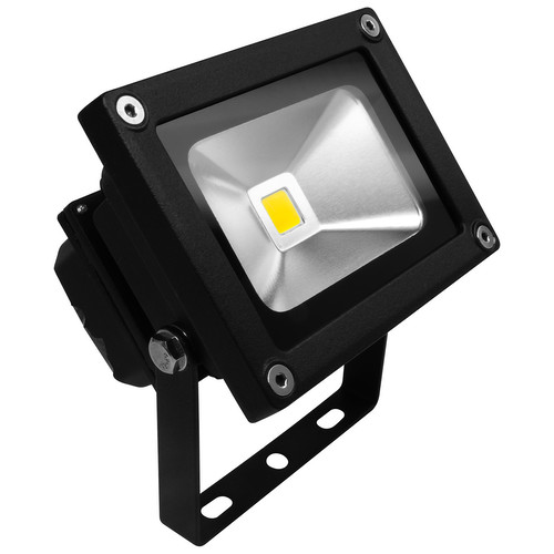 LED Black Floodlight 240V 10W (=100W) 4000K Cool White