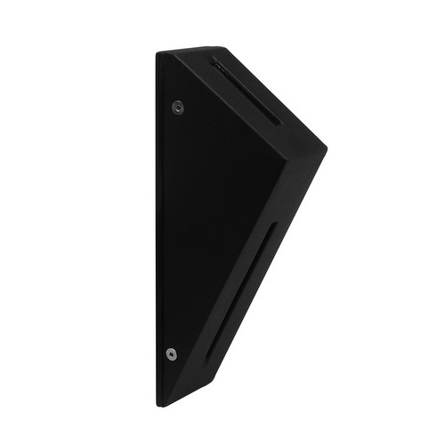 Book Up & Down Outdoor Garden Wall Light 240V 6W Black 3000K Warm White
