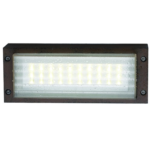 Surfaced Open Brick Light 240V 3W Corten 3000K Warm White