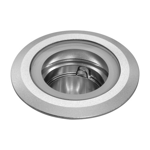 Recessed Round Anti Glare Uplight 12V Silver 35W