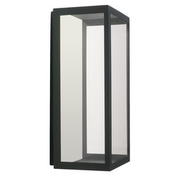 Puzzle LED Lantern Exterior Wall Light 240V 4.2W Black