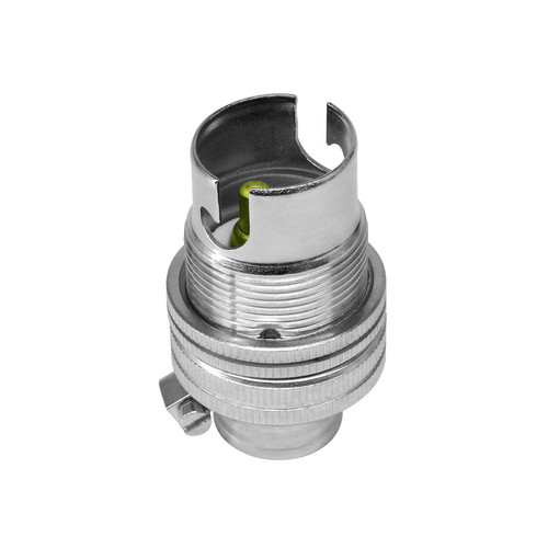 Unswitched Lamp Holder 13mm Chrome SBC / B15