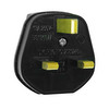 UK Mains Plug Black 13A