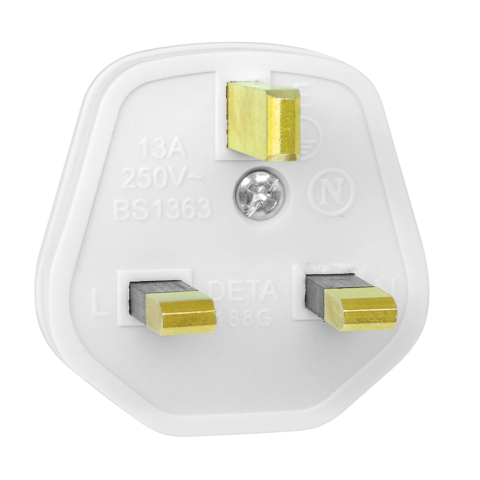 UK Mains Plug White 3A | Mr Resistor Lighting