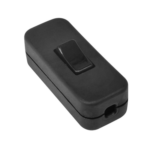 Large 3 Core In-Line Switch 2A Black
