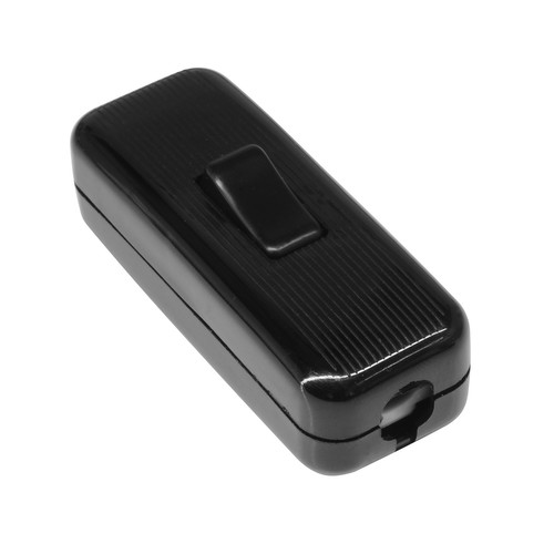 3 Core In-Line Switch 2A Black