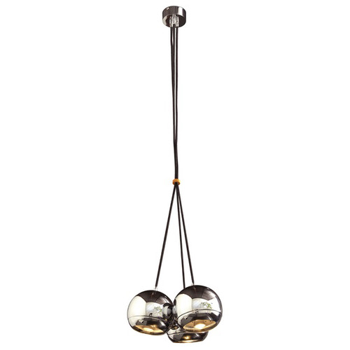 Triple Light Eye Pendant Light 240V 3 x 75W Chrome
