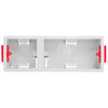 Single+Double Plate Plasterboard Back Box Plastic 35mm