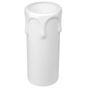Candle Tube Sleeve with Drip Effect White 29.5mm x 70mm