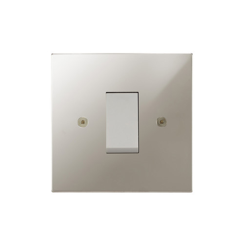 Horizon Square Cooker Switch 1 gang 45 amp cooker (single plate) Polished Nickel