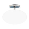 Zeppo Bathroom Flush Ceiling Light 240V Polished Chrome 60W
