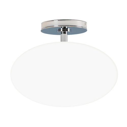 Zeppo Bathroom Flush Ceiling Light 240V Polished Chrome 60W