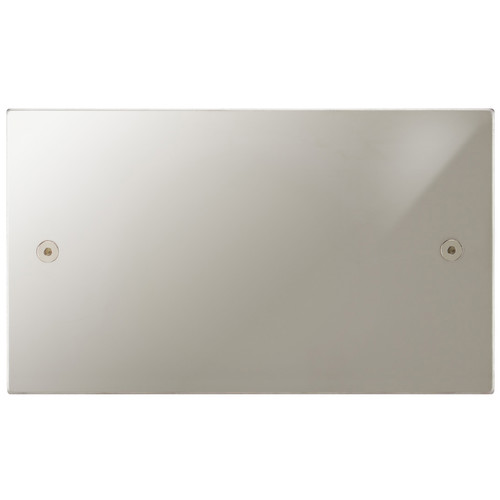 Horizon Square Blank Plate Double Plate Polished Nickel