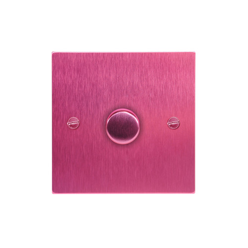 Dimmer Switch 1 gang dimmer switch 400 watt 2 way Pink Aluminium