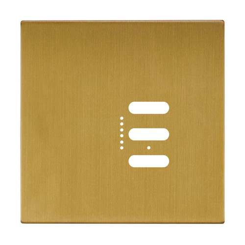 Wise Fusion Plate 1 Gang Plate Satin Brass