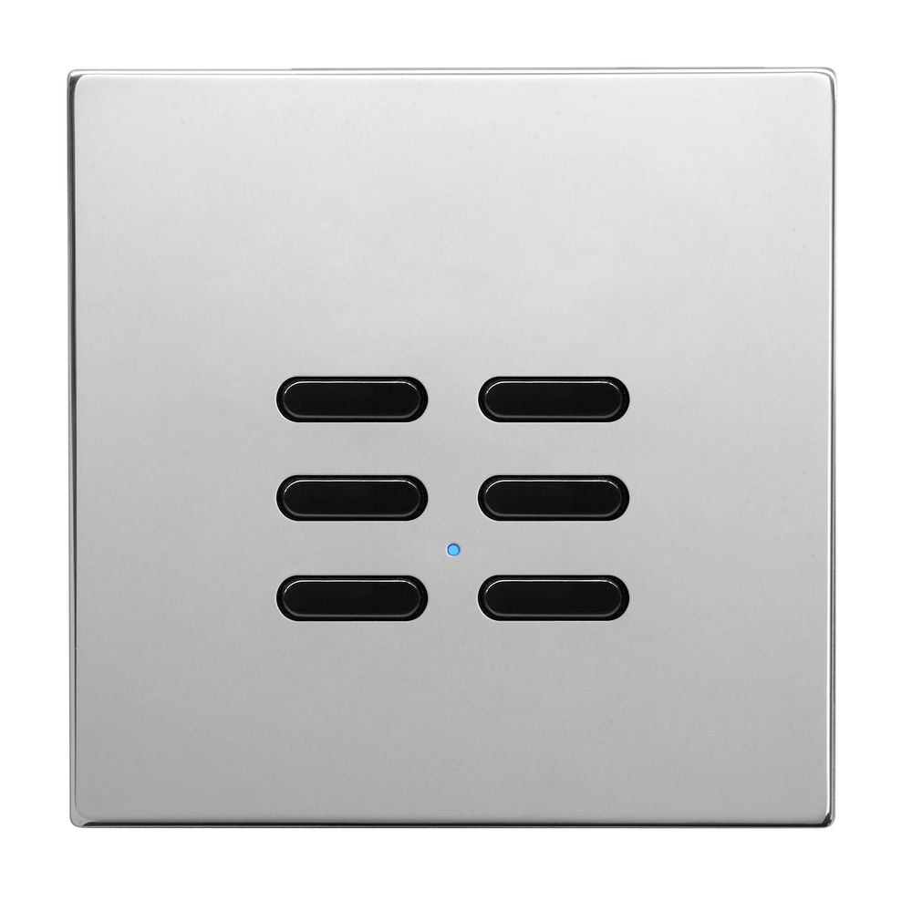 Wise Switch 6 Channel Polished Stainless Steel 3V
