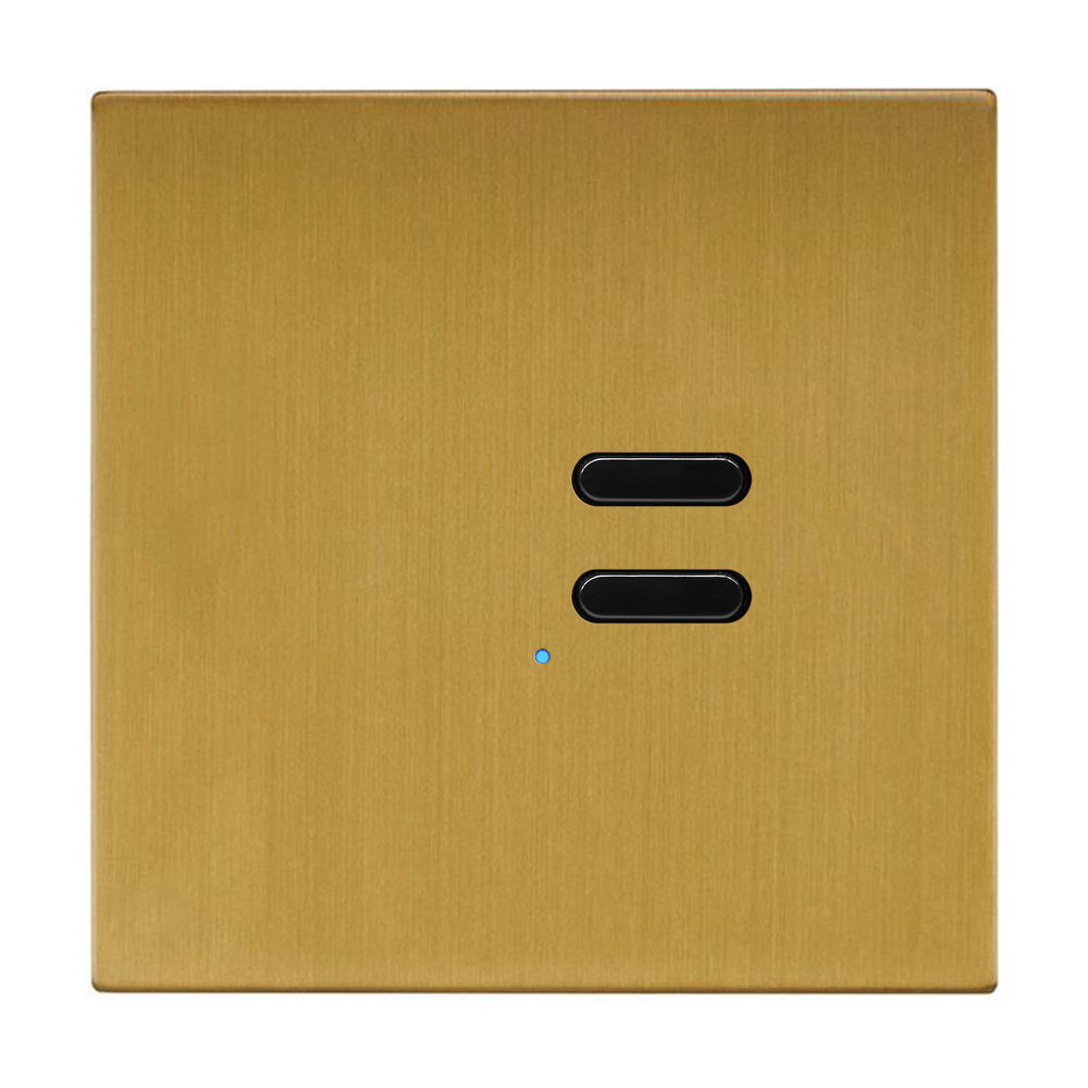 Wise Switch 2 Channel Satin Brass 3V