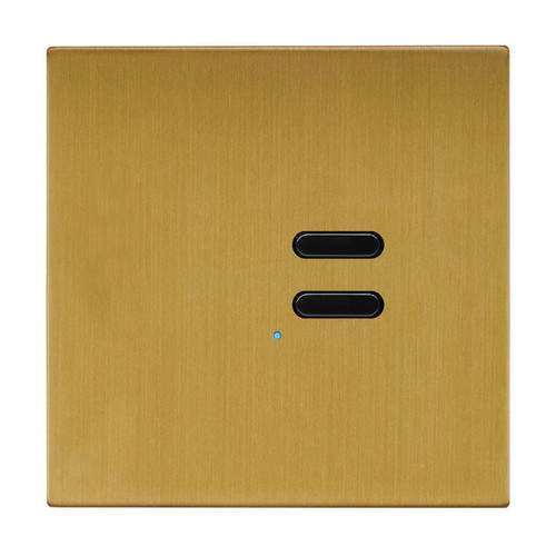 Wise Switch 2 Channel Satin Brass 3V