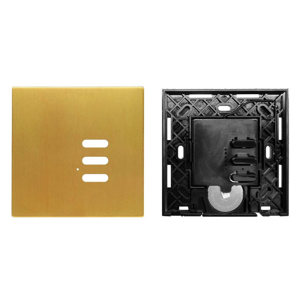 Wise Switch 3 Channel Satin Brass 3V
