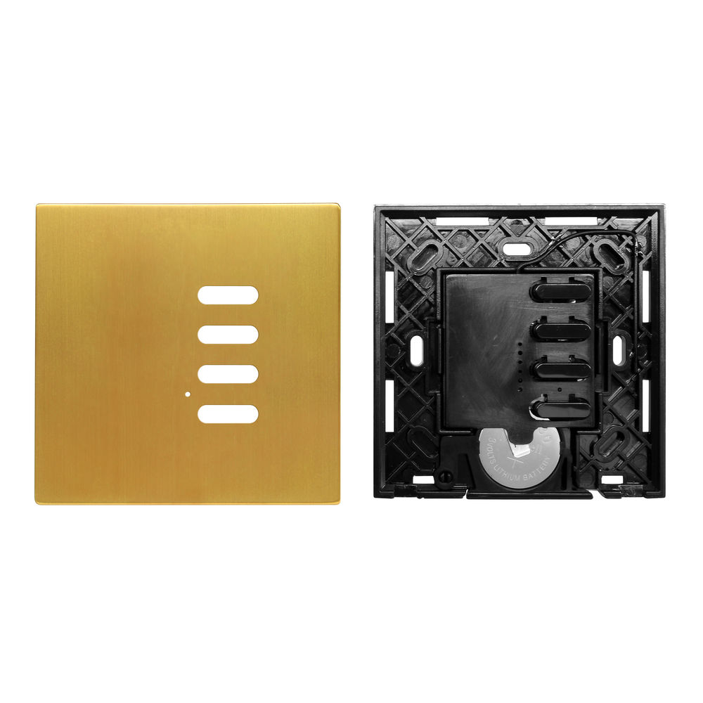 Wise Switch 4 Channel Satin Brass 3V