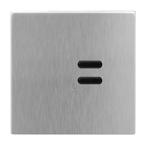 Wise Switch 2 Channel Satin Stainless Steel 3V