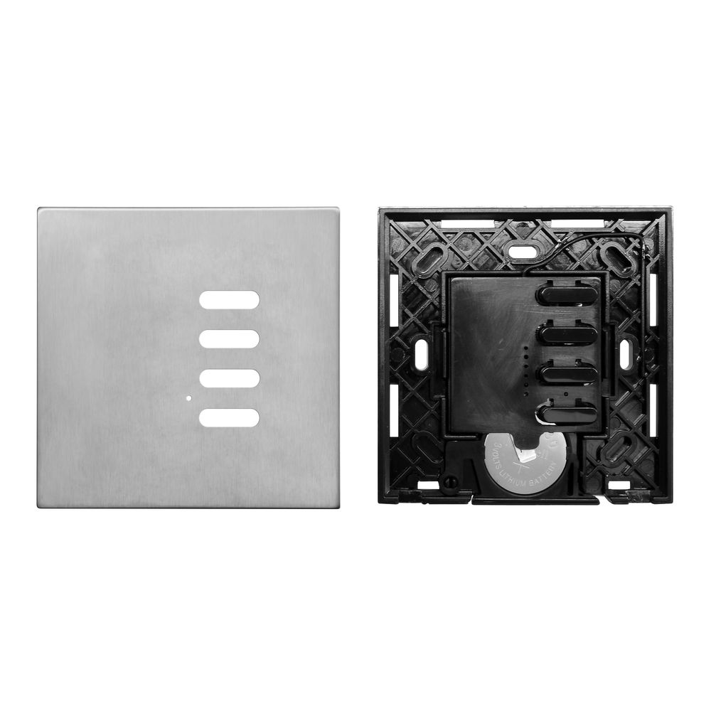 Wise Switch 4 Channel Satin Stainless Steel 3V