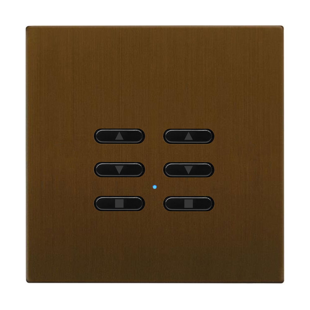 Wise Fusion Smart Dimmer Slave Wireless 2 Gang Antique Bronze 3V