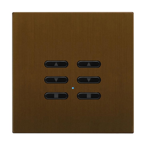 Wise Fusion Smart Dimmer Slave Wireless 2 Gang Antique Bronze 3V