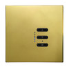 Wise Fusion Smart Dimmer Master Wired 1 Gang 240V Polished Brass 250W