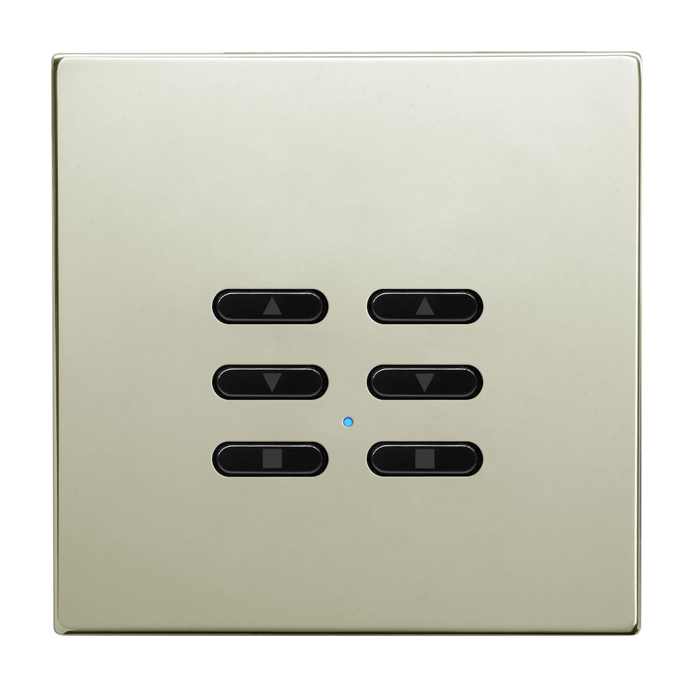 Wise Fusion Smart Dimmer Slave Wireless 2 Gang Polished Nickel 3V