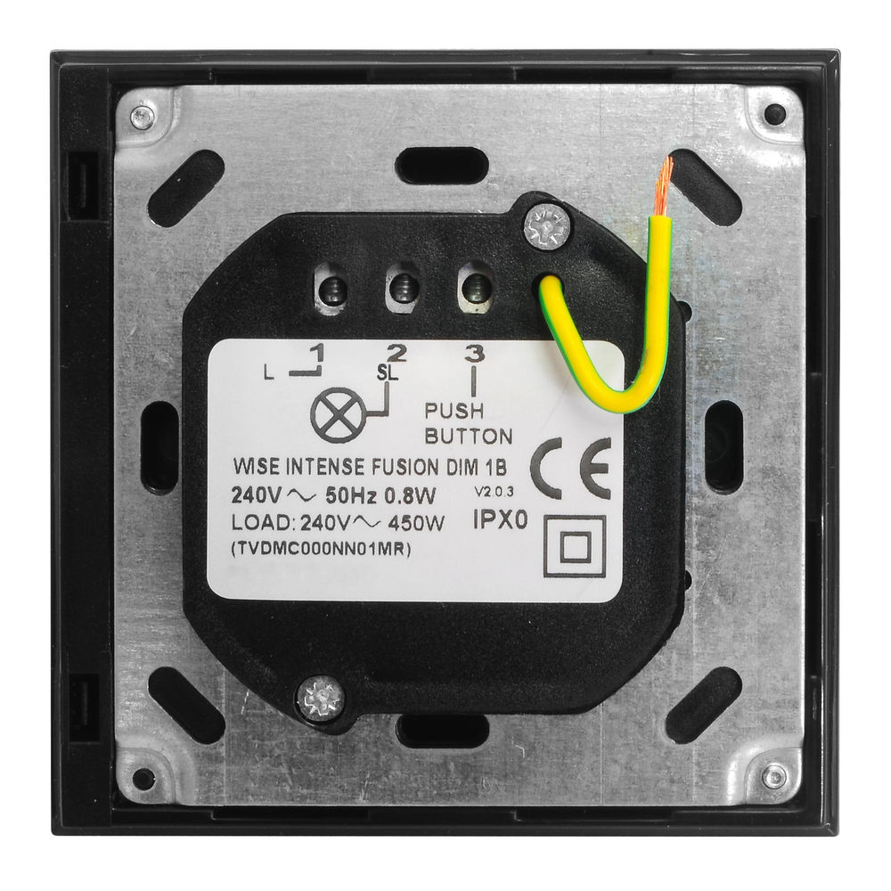 Wise Fusion Smart Dimmer Master Wired 1 Gang 240V Satin Brass 250W