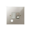 Horizon Square Fuse Spur 1 gang 13 amp switched fuse cord spur Polished Nickel