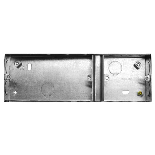 Single+Double Plate Back Box Metal 35mm