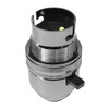 Switched Lamp Holder 10mm Nickel BC / B22