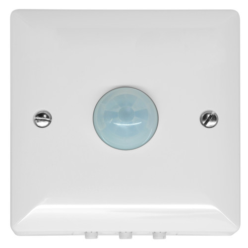 120° PIR Surface Mounted Occupancy Switch 1500W White