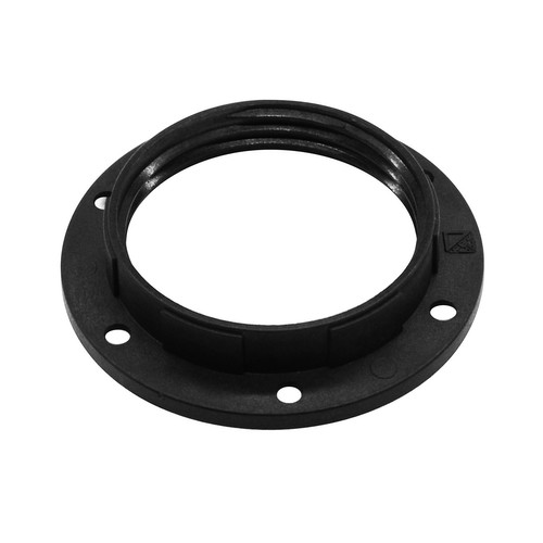 Plastic Shade Ring Black ES / E27