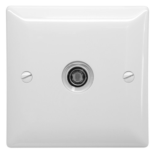 Plated 2 Wire Illuminated Time Lag Switch 2 Wire White