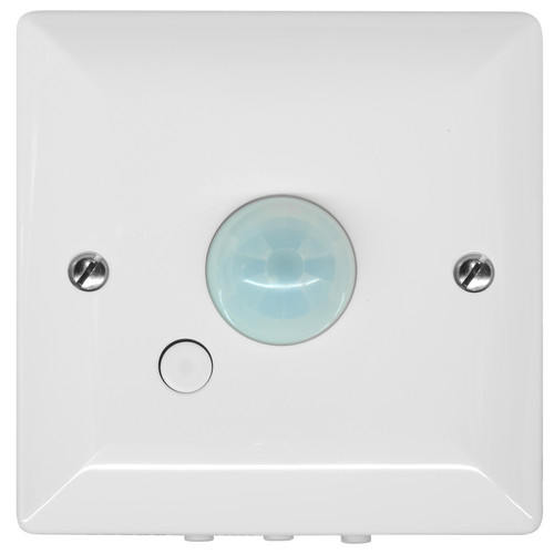 120° PIR Surface Mounted Occupancy Switch (Override switch) 1500W White