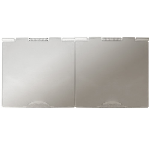 Horizon Square Floor Socket 2 gang 13 amp unswitched floor socket Polished Nickel