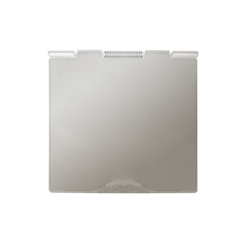 Horizon Square Floor Socket 1 gang 5 amp unswitched floor socket Polished Nickel