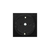 Euro Socket Modules 16A German Schuko Unswitched Black