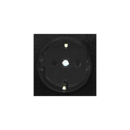 Euro Socket Modules 16A German Schuko Unswitched Black