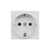 Euro Socket Modules 16A German Schuko Unswitched White