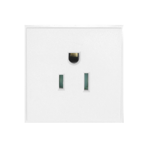 Euro Socket Modules 15A USA Unswitched White