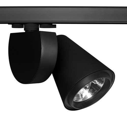 Merlino 150 AR111 Three Circuit Track Light 240V 100W Black