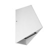 X Wave Up & Down Outdoor Garden Wall Light 240V White 3000K Warm White