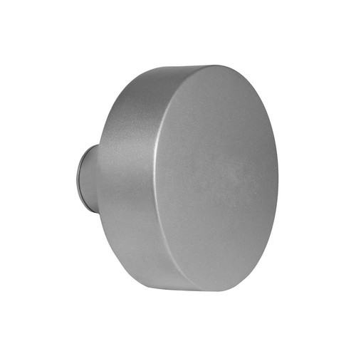 Halo Bollard 5W Outdoor Garden Wall Light 240V Silver 3000K Warm White
