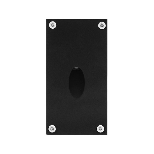 Battlestar Surface Square 240V 3W Low Level Wall Light Black 3000K Warm White