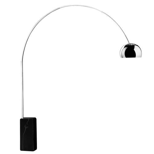 Curva Floor Stand 100W Satin Stainless