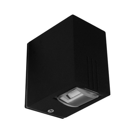 Single Beam Wall Down Light LED 240V 3W Black 3000K Warm White